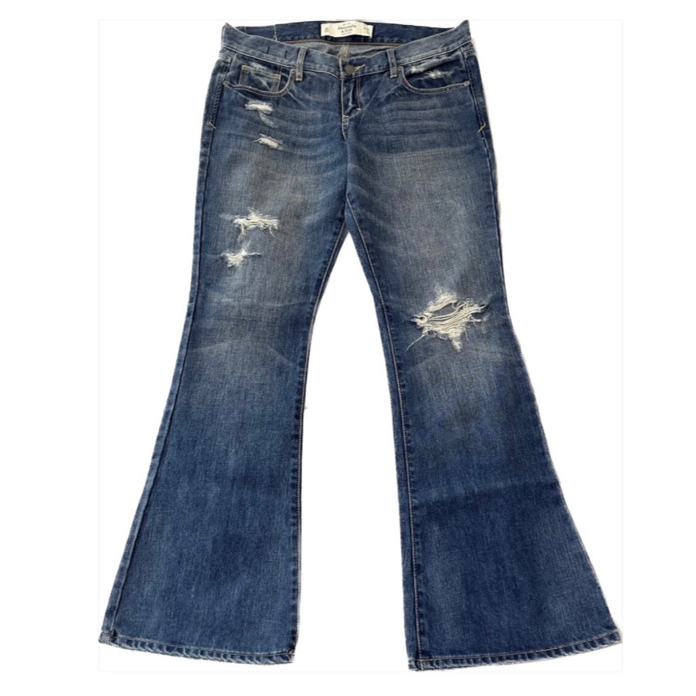 vintage abercrombie low rise flare jeans
